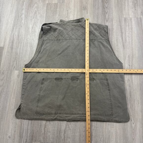Vintage Gander Mountain Fishing Vest Men's 2XL XXL Green Outdoors Pockets Hiking - Picture 8 of 9
